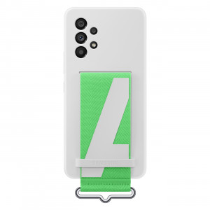 Оригинален гръб с каишка SAMSUNG Strap Silicone (EF-GA536TWEGWW) - Samsung Galaxy A53 5G бял - Img 1