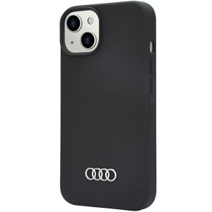 Оригинален гръб AUDI Silicone AU-LSRIP14-Q3 / D1-BK - iPhone 14 черен - Img 3