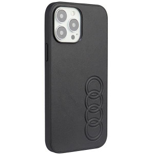 Оригинален гръб AUDI Synthetic Leather AU-TPUPPCIP13PM-TT / D1-BK - iPhone 13 Pro Max черен - Img 2