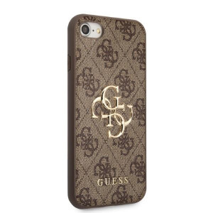 Оригинален гръб GUESS 4G Big Metal Logo GUHCI84GMGBR - iPhone 7 / 8 / SE (2nd gen) / SE (3rd gen) кафяв - Img 4