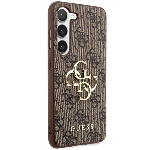 Оригинален гръб GUESS 4G Big Metal Logo GUHCS23S4GMGBR - Sansung Galaxy - Samsung Galaxy S23 кафяв - Img 4