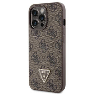 Оригинален гръб GUESS 4G Metal Logo с презрамка GUHCP13LP4TDSCPW - iPhone 13 Pro кафяв - Img 2