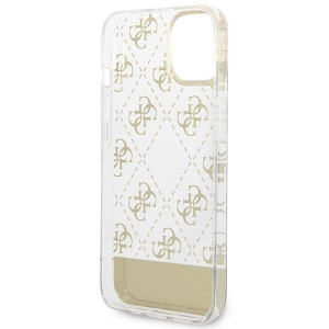 Оригинален гръб GUESS 4G Pattern Script GUHCP14MHG4MHG - iPhone 14 Plus златист - Img 7