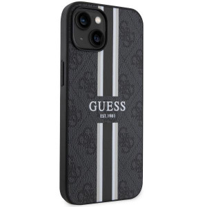 Оригинален гръб GUESS 4G Printed Stripe MagSafe GUHMP14MP4RPSK - iPhone 14 Plus черен - Img 4