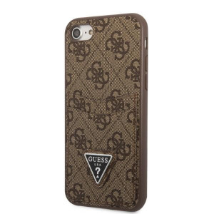 Оригинален гръб GUESS 4G Triangle Logo Cardslot GUHCI8P4TPW с външен джоб - iPhone 7 / 8 / SE (2nd gen) / SE (3rd gen) кафяв - Img 2