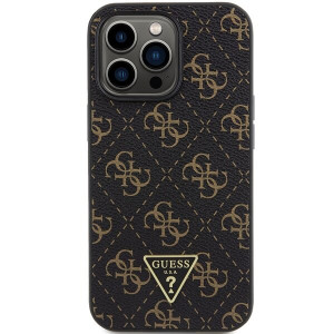 Оригинален гръб GUESS 4G Triangle Metal Logo - iPhone 14 Pro черен - Img 3