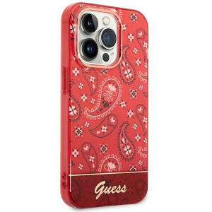 Оригинален гръб GUESS Bandana Paisley GUHCP14XHGBNHR - iPhone 14 Pro Max червен - Img 4