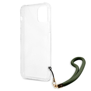 Оригинален гръб GUESS Camo GUHCP12LKSARKA с връзка - iPhone 12 Pro Max зелен / каки - Img 7