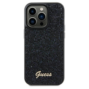 Оригинален гръб GUESS Disco Metal Script - iPhone 13 Pro черен - Img 3