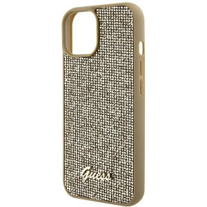 Оригинален гръб GUESS Disco Metal Script - iPhone 15 златист - Img 6