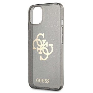 Оригинален гръб GUESS Glitter 4G Big Logo GUHCP13SPCUGL4GBK - iPhone 13 mini черен - Img 6