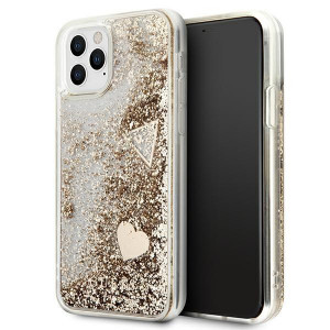 Оригинален гръб GUESS Glitter Charms GUOHCN58GLHFLGO - iPhone 11 Pro златист - Img 1