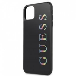 Оригинален гръб GUESS Glitter Logo GUHCN65LGMLBK - iPhone 11 Pro Max черен - Img 7