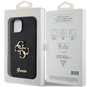 Оригинален гръб GUESS Glitter Script Big 4G - iPhone 15 черен - Img 8