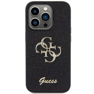 Оригинален гръб GUESS Glitter Script Big 4G - iPhone 15 Pro Max черен - Img 3
