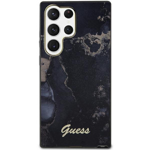 Оригинален гръб GUESS Golden Marble GUHCS23LHTMRSK - Samsung Galaxy S23 Ultra черен - Img 1