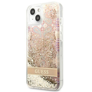 Оригинален гръб GUESS GUHCP13SLFLSD - iPhone 13 mini златист - Img 2