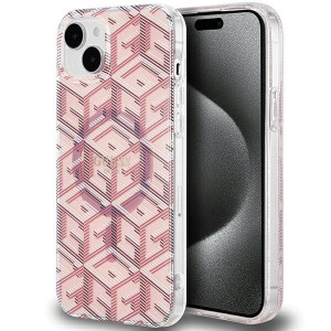 Оригинален гръб GUESS IML GCube MagSafe - iPhone 15 Plus / 14 Plus розов - Img 1