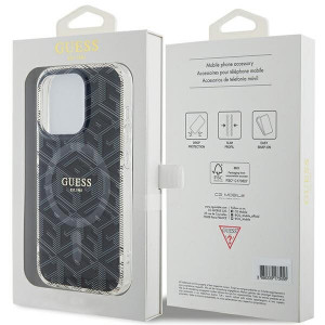 Оригинален гръб GUESS IML GCube MagSafe - iPhone 15 Pro черен - Img 8