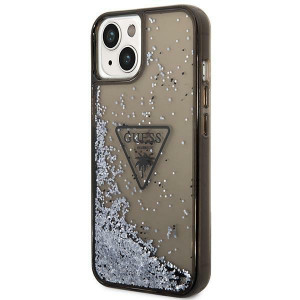 Оригинален гръб GUESS Liquid Glitter Palm Collection GUHCP14MLFCTPK - iPhone 14 Plus черен - Img 2