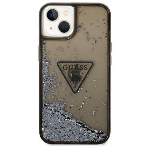 Оригинален гръб GUESS Liquid Glitter Palm Collection GUHCP14SLFCTPK - iPhone 14 черен - Img 3