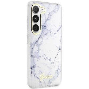 Оригинален гръб GUESS Marble GUHCS23SPCUMAH - Samsung Galaxy S23 бял - Img 4