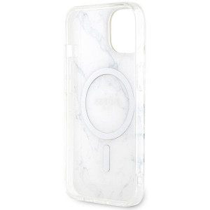 Оригинален гръб GUESS Marble MagSafe GUHMP14MPCUMAH - iPhone 14 Plus бял - Img 7