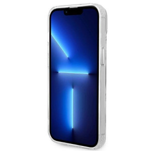Оригинален гръб GUESS Metal Outline MagSafe GUHMP14SHTRMS - iPhone 14 сребрист - Img 5