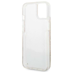 Оригинален гръб GUESS Paisley Liquid Glitter GUHCP14MLFLSD - iPhone 14 Plus златист - Img 7