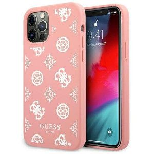 Оригинален гръб GUESS Peony GUHCP12LLSPEWPI - iPhone 12 Pro Max розов - Img 1