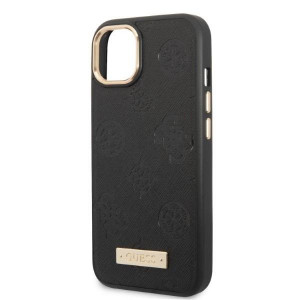 Оригинален гръб GUESS Peony Logo Plate MagSafe GUHMP13MSAPSTK - iPhone 13 черен - Img 6