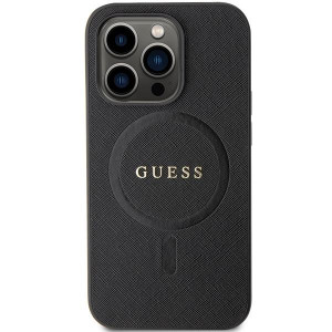 Оригинален гръб GUESS Saffiano MagSafe GUHMP14XPSAHMCK - iPhone 14 Pro Max черен - Img 3