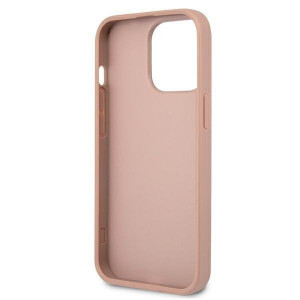Оригинален гръб GUESS Saffiano Triangle Logo GUHCP13LPSATLP - iPhone 13 Pro розов - Img 7