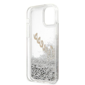 Оригинален гръб GUESS Silicone Vintage Gold Logo GUHCP12LGLVSSI - iPhone 12 Pro Max сребрист - Img 8