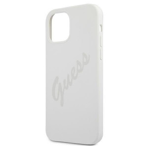 Оригинален гръб GUESS Silicone Vintage Script GUHCP12LLSVSCR - iPhone 12 Pro Max кремав - Img 6