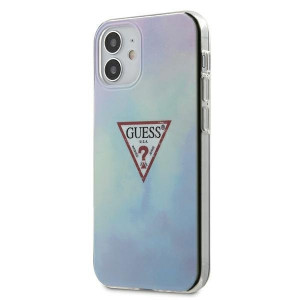 Оригинален гръб GUESS Tie & Die GUHCP12SPCUMCGC02 - iPhone 12 mini син - Img 1
