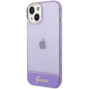 Оригинален гръб GUESS Translucent GUHCP14MHGCOU - iPhone 14 Plus лилав - Img 2