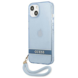 Оригинален гръб GUESS Translucent Strap GUHCP13SHTSGSB - iPhone 13 mini син - Img 2