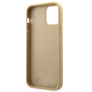 Оригинален гръб GUESS V-Quilted GUHCP12SPUVQTMLBE - iPhone 12 mini златист - Img 6