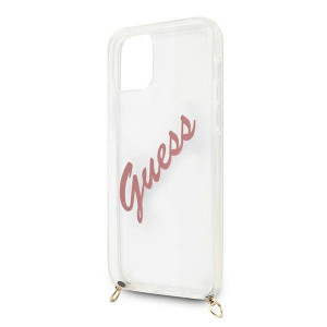 Оригинален гръб GUESS Vintage GUHCP12SCRTVSPI - iPhone 12 mini розов - Img 5