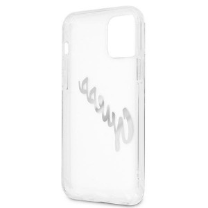 Оригинален гръб GUESS Vintage Script Silver GUHCP12LKTRSVSI - iPhone 12 Pro Max прозрачен - Img 7