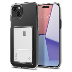 Оригинален гръб SPIGEN Crystal Slot - iPhone 15 Plus кристалнопрозрачен - Img 1