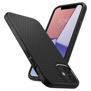 Оригинален гръб SPIGEN Liquid Air - iPhone 12 mini черен мат - Img 9