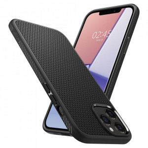 Оригинален гръб SPIGEN Liquid Air - iPhone 12 Pro Max черен мат - Img 9