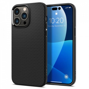 Оригинален гръб SPIGEN Liquid Air - iPhone 14 Pro Max черен мат - Img 1