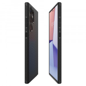 Оригинален гръб SPIGEN Liquid Air - Samsung Galaxy S23 Ultra черен мат - Img 9