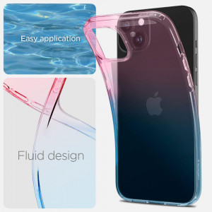 Оригинален гръб SPIGEN Liquid Crystal - iPhone 15 Gradation розов - Img 8