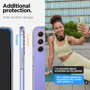 Оригинален гръб SPIGEN Liquid Crystal - Samsung Galaxy A54 5G кристалнопрозрачен - Img 13