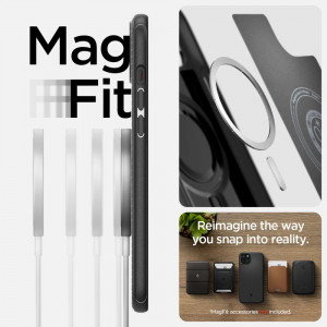 Оригинален гръб SPIGEN Mag Armor MagSafe - iPhone 15 черен мат - Img 11