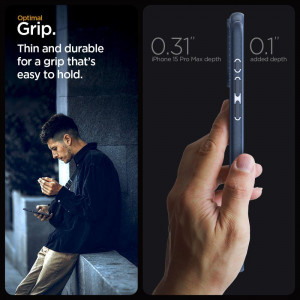 Оригинален гръб SPIGEN Mag Armor MagSafe - iPhone 15 Pro Max тъмносин - Img 11